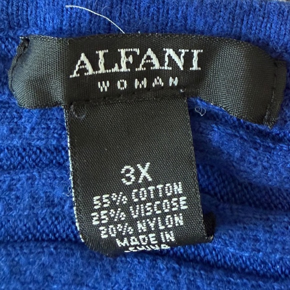 PLUS SIZE (3X)_Alfani Woman Sweater (Blue) - Picture 3 of 3